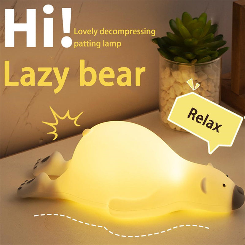 Cute Bear Silicone Night Light