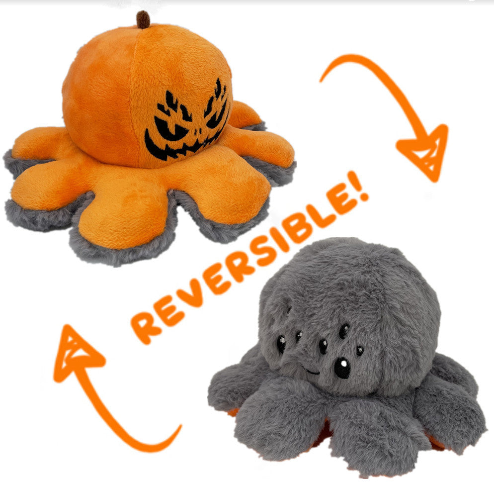 Pumpkin Spider Plush Toy